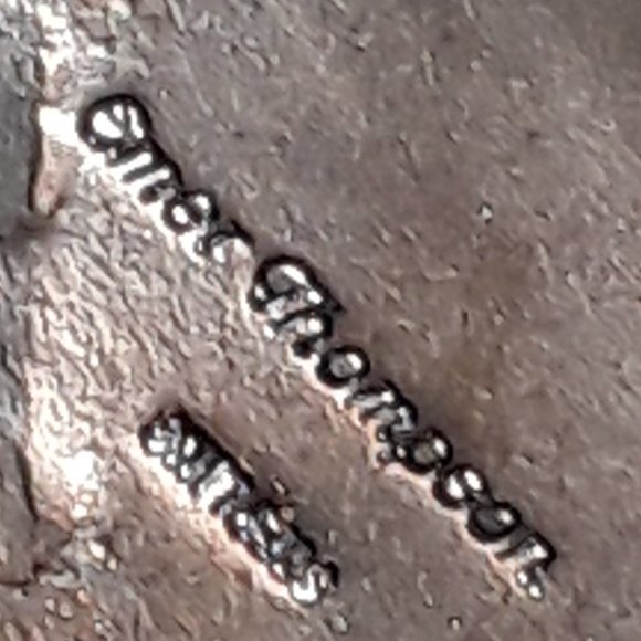 Native American Sterling Copper Onyx Large Pendant Necklace - Picture 5 of 6